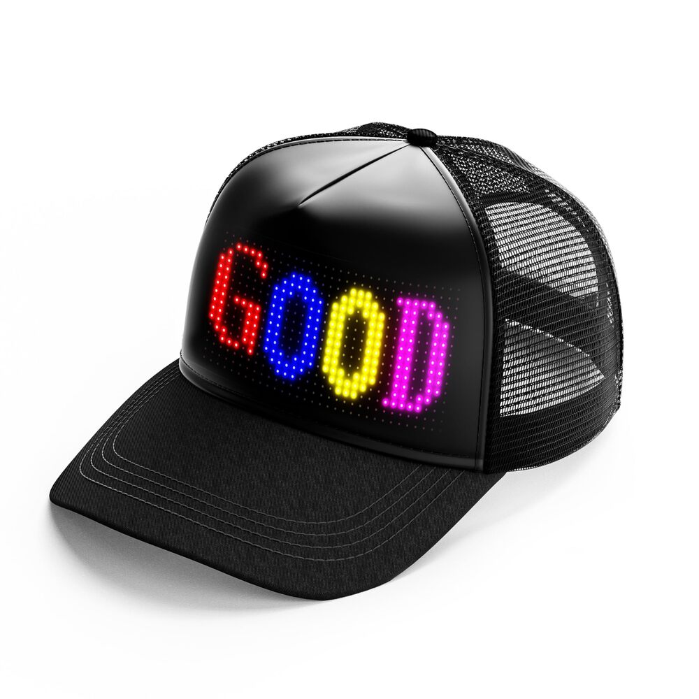 8880 LED Adjustable Fit Hats, Bright LED Display Lamp Pixel Screen Smart
